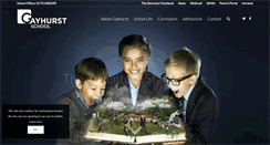 Desktop Screenshot of gayhurstschool.co.uk